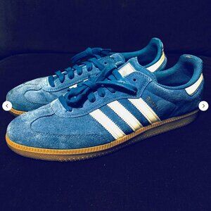 Adidas Originals Samba ADV Blue Bird Gum x JP5719 Size 10.5 US Mens 44 2/3 EUR
